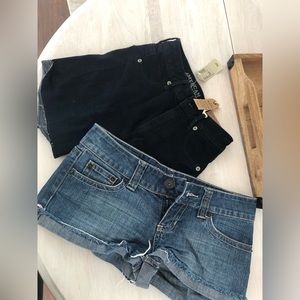 Guess short shorts and American Eagle